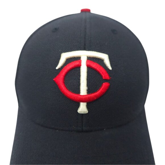 Minnesota Twins Hat Strapback Cap Embroidered Logo Baseball MLB Wool Blend Navy - Picture 11 of 14